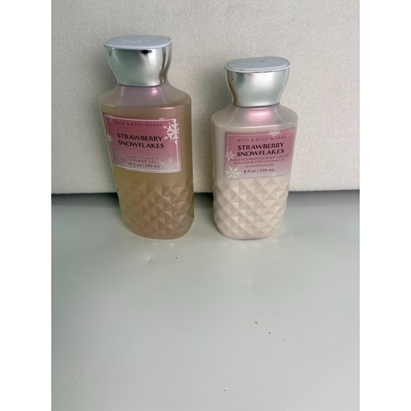 Bath & Body Works Other - Bath and Body Works Strawberry Snowflakes Lotion and Shower Gel